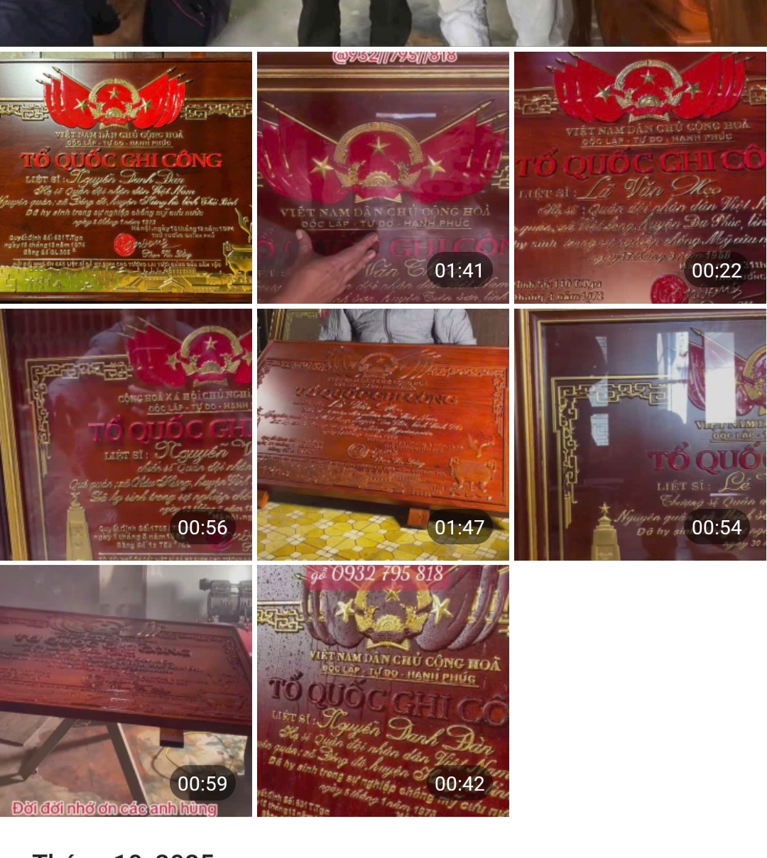 Bằng khen tổ quốc ghi công khắc gỗ pu dát vàng cao cấp đẹp long lanh như ảnh