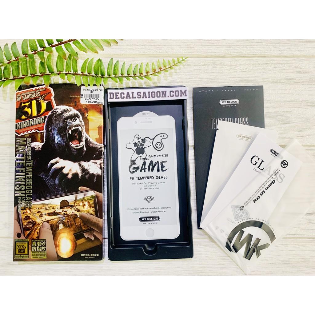 Kính cường lực dành cho iphone nhám chống vân tay Full màn siêu bền