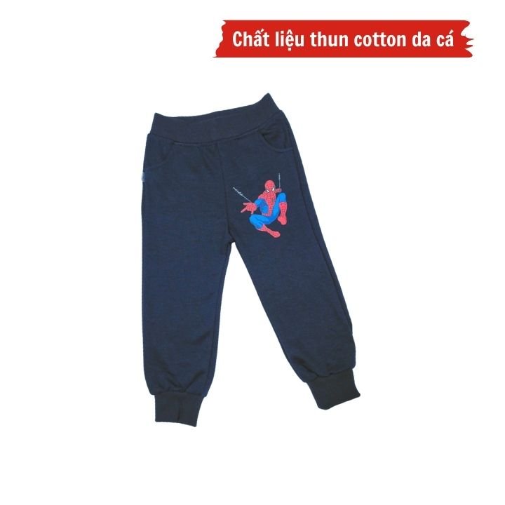 Đồ bộ bé trai tay dài hình siêu nhân từ 10-40kg - chất thun cotton da cá