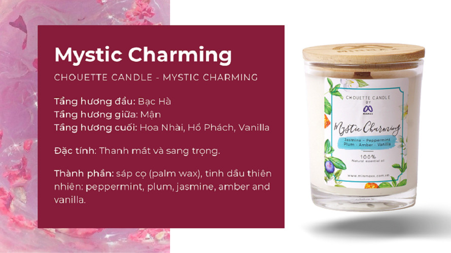 Ly nến thơm Chouette Candle CHC1034 Mystic Charming 182g