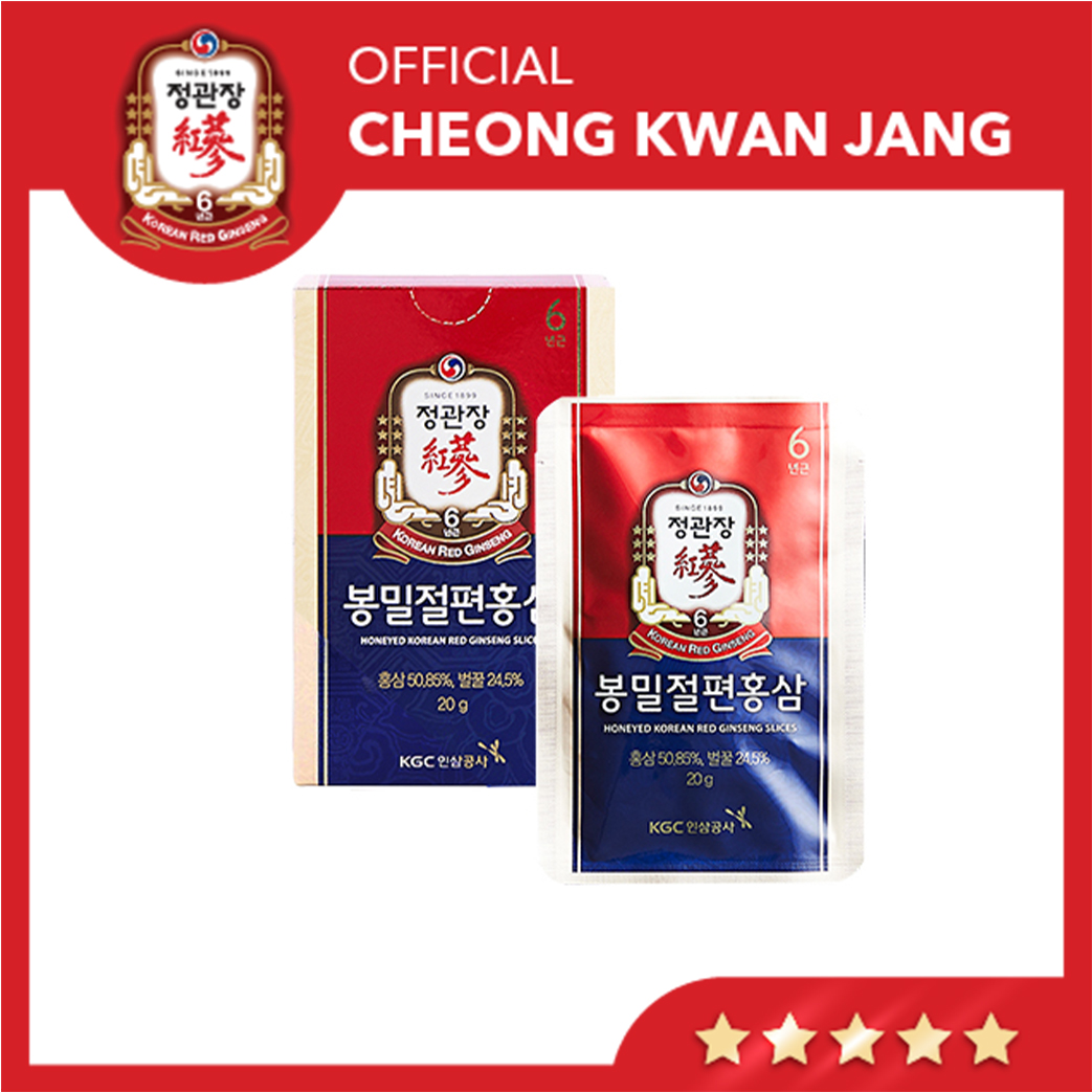 Hồng Sâm Hàn Quốc Cắt Lát Tẩm Mật Ong Thượng Hạng KGC Cheong Kwan Jang