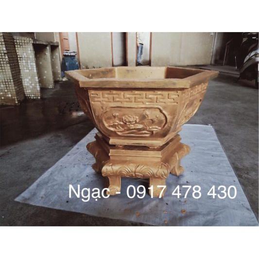 Khuôn chân đôn lục giác 60-65, chiều cao 25cm, mặt đôn 40cm nhựa abs có lòng trong