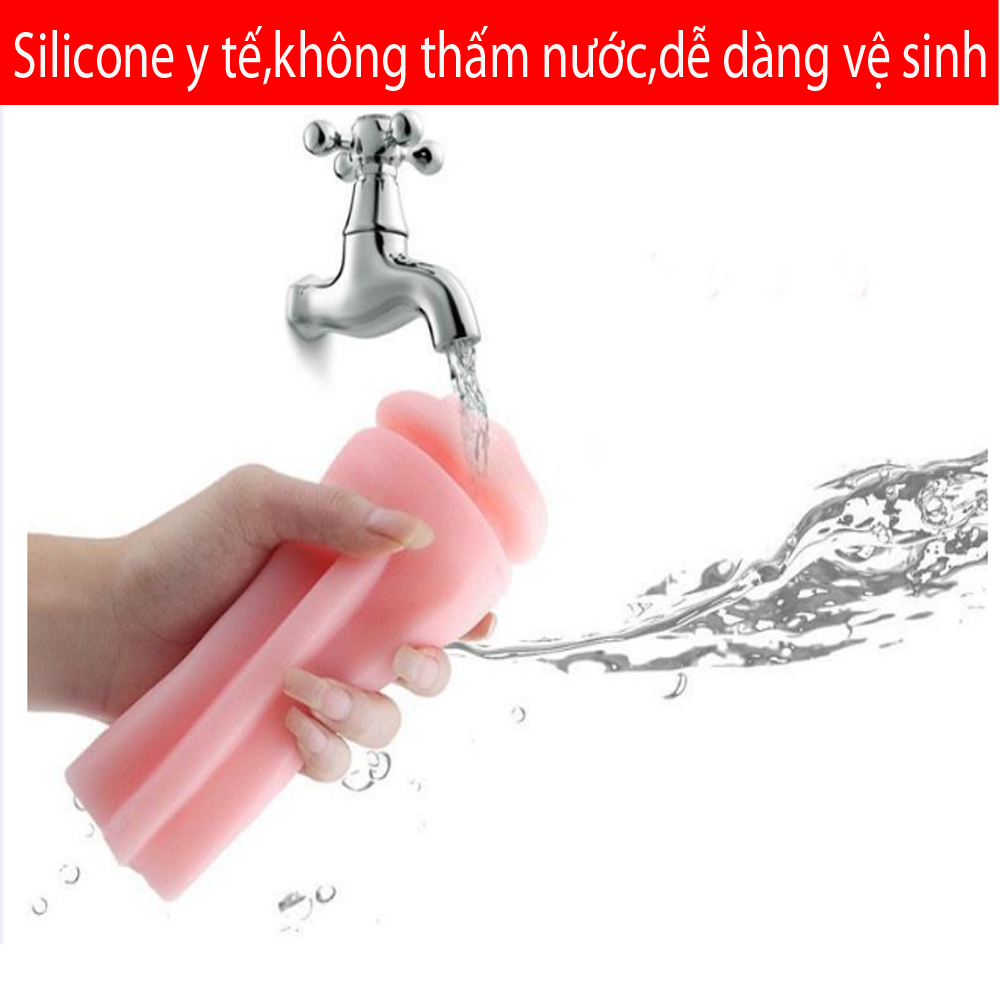 TIỆN LỢI spA18 âm dương chơi đồ sảng khoái huyệt đạo đồ vật giả chất liệu silicon mềm mịn có nhiều chế độ rung thụt cho nam nữ giới chạy tự động