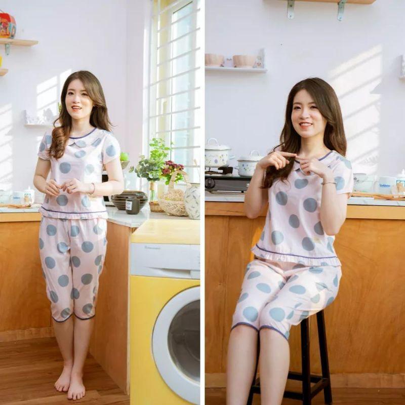 QUẦN ÁO MẶC NHÀ CỔ SEN REN