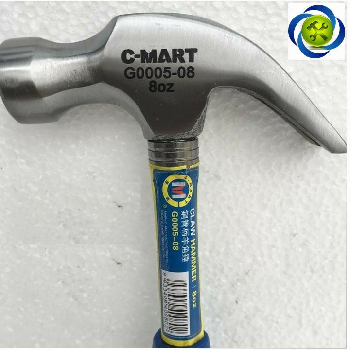 Búa nhổ đinh cán sắt C-Mart G0005-16 16oz