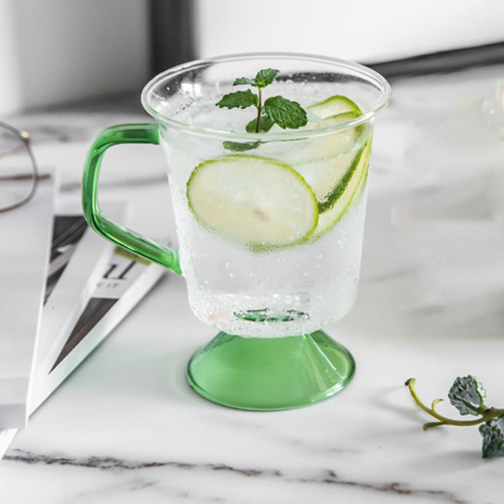 300ML Glass Mug Heat-Resistant Coffee Cup for Hot Office