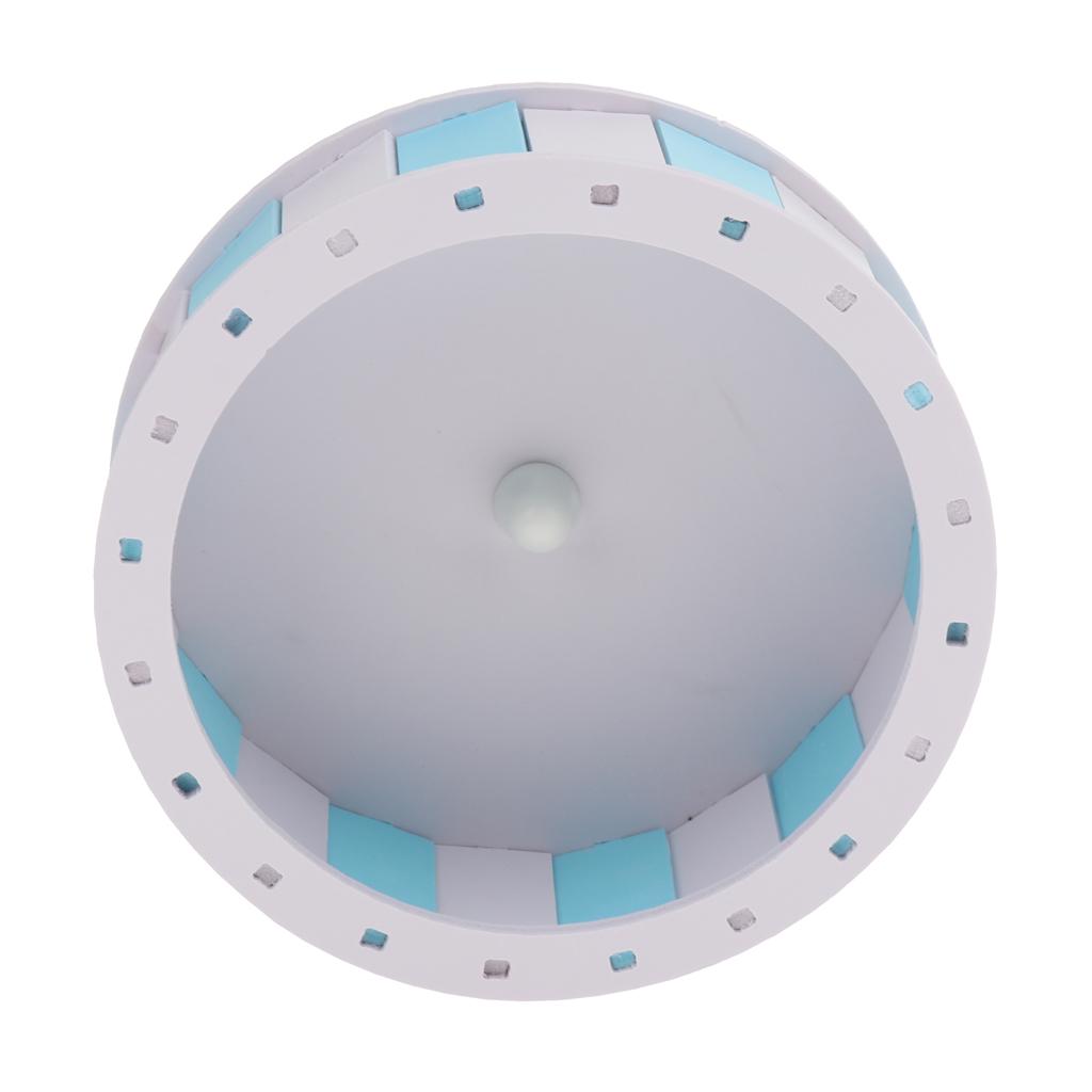Hamster Silent Exercise Wheel Jogging Running Toy For Guinea Pig Blue White