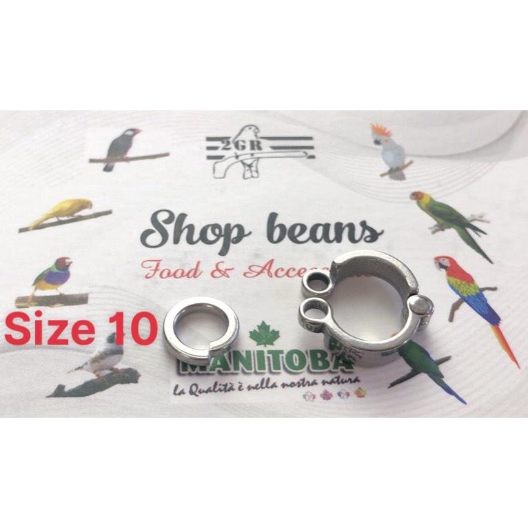 Vòng chân cho vẹt dùng cho xích chân inox 304