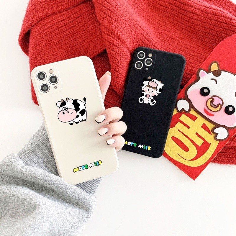 Ốp Lưng Cạnh Vuông More Milk Dành Cho iPhone 6 / 6 Plus / 7 / 7 Plus / 8 / 8 Plus / X / Xs / Xs Max / 11 / 11 Pro / 11 Pro Max / 12 / 12 Pro / 12 Pro Max