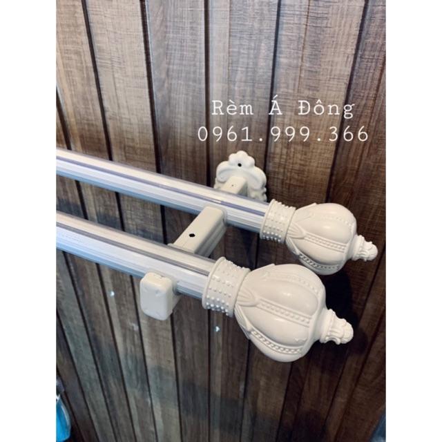 COMBO THANH TREO RÈM 2 LỚP TỪ 1.0 - 4.0M ĐẦY ĐỦ PHỤ KIỆN