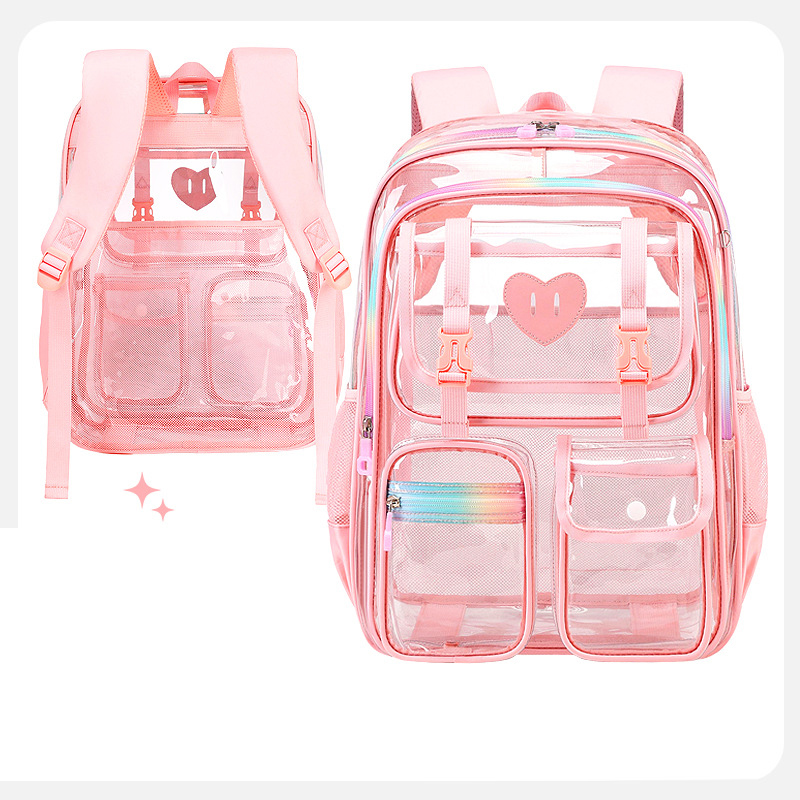 Ba lô trong suốt Ba lô PVC chống thấm nước dành cho cả nam và nữ-HS1324