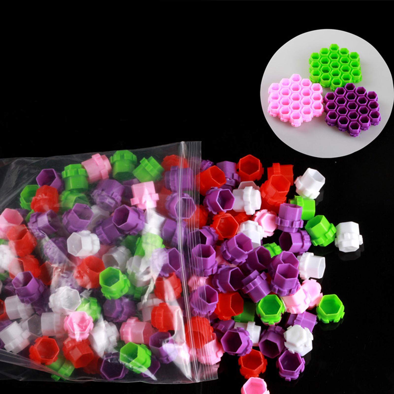 200Pcs Plastic Honeycomb Pigment Holder Tattoo Ink Cups