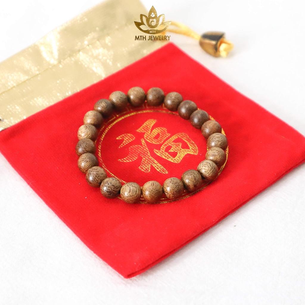 Vòng tay Trầm Hương MTH JEWELRY Hạt Tròn Đơn Size 8mm (Nữ)