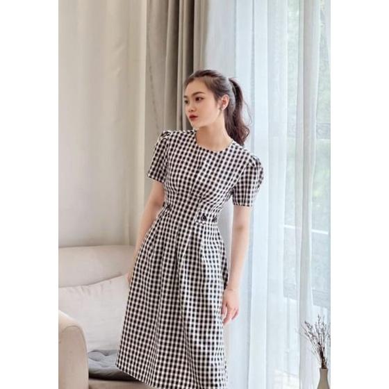 ĐẦM CARO PHỐI NÚT TAY PHỒNG