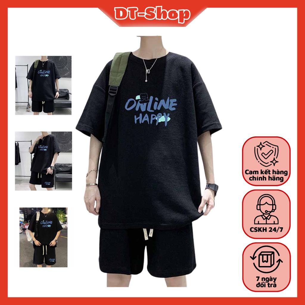 Đồ thể thao nam FREESHIP đồ bộ nam in chữ ONLINE mẫu mới