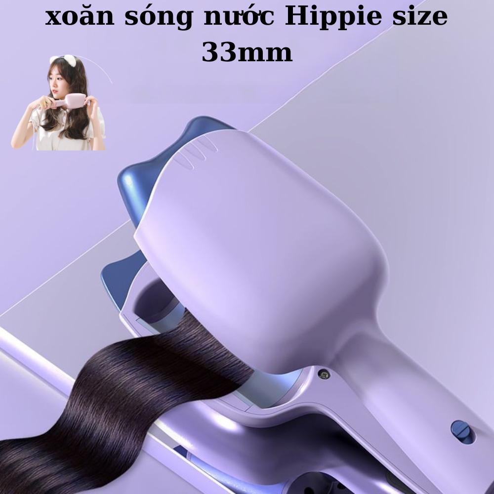 Máy uốn xoăn sóng hippie size 32mm không hại tóc,gợn nước chống bỏng