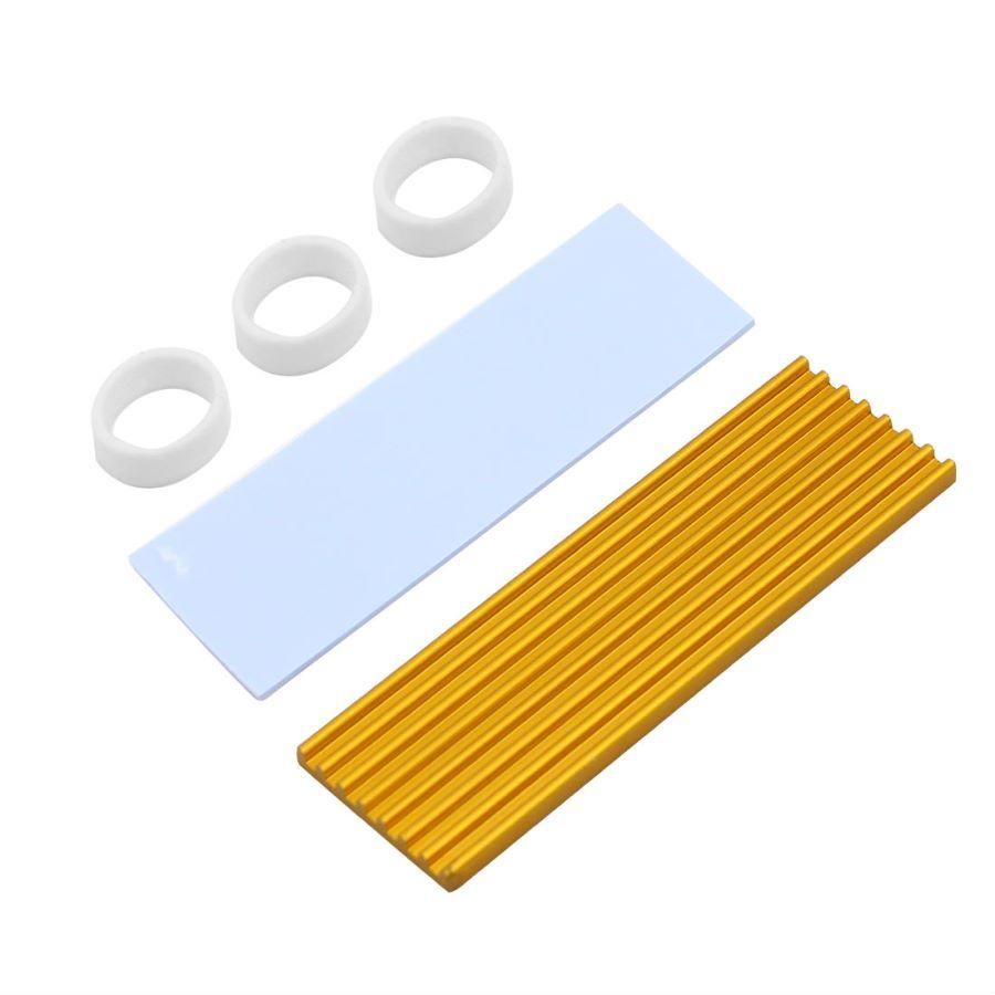 Nhôm Làm Mát Tản Nhiệt Nhiệt Miếng Tản Nhiệt Tản Nhiệt Độ Dày 3Mm 6Mm Cho M.2 NGFF SATA PCI-E NVME m2 SSD Tản Nhiệt