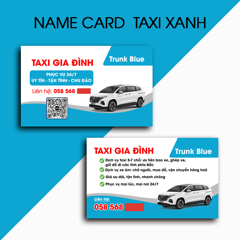 In Name Card - Danh Thiếp TAXI | In Theo Yêu Cầu - MS: 111607
