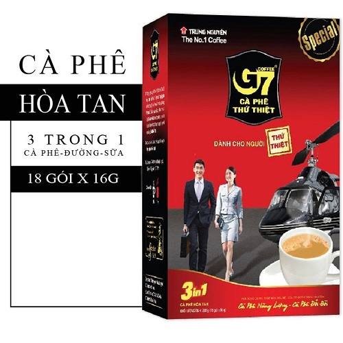 Cà Phê Sữa Hòa Tan Trung Nguyên Legend G7 3in1 (Hộp 18 gói)