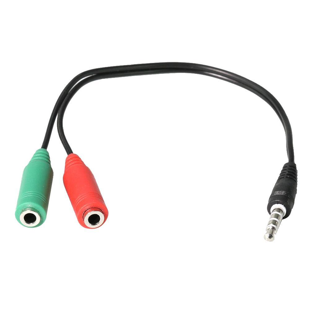 3.5 mm Stereo Audio Y Splitter 1 Male to 2 Female Cable Adapter for Phone