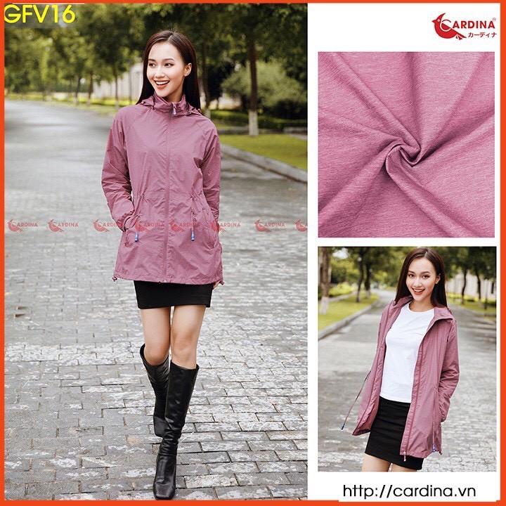 Áo Khoác Gió Nữ Vân Xước 2 Lớp Cao Cấp Dáng Dài Cho Nữ - Cản Gió, Chống Nước, Chống Nắng Nhẹ