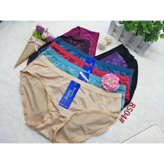 COMBO 5 QUẦN LÓT NỮ THÔNG HƠI HOA HỒNG SPRING 8504