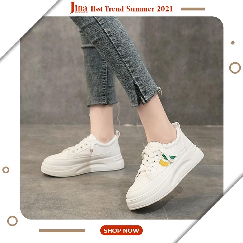 Giày Jina 1822 Sport Hàng CAO CẤP, Sneaker độn đế cao 5cm hách chiều cao chót vót cho chị em