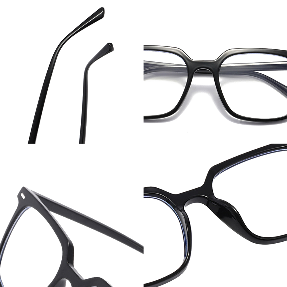 Gọng kính unisex nhựa TR90 kiểu to bản phong cách Hàn Quốc BZ1001 (size 57/23/149)