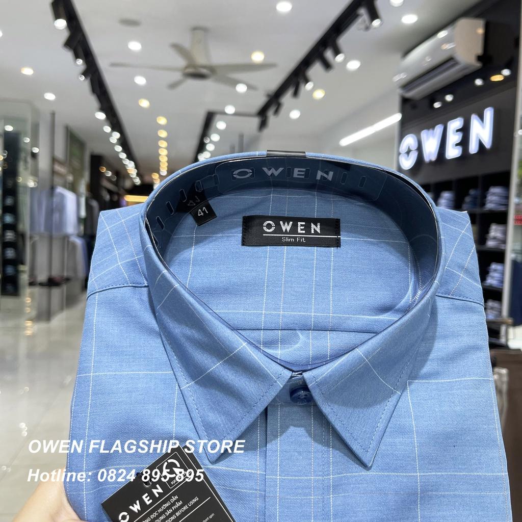 Áo Sơ mi Owen nam dài tay dáng Slimfit sợi Tre mềm mịn mát Mã AS220924D