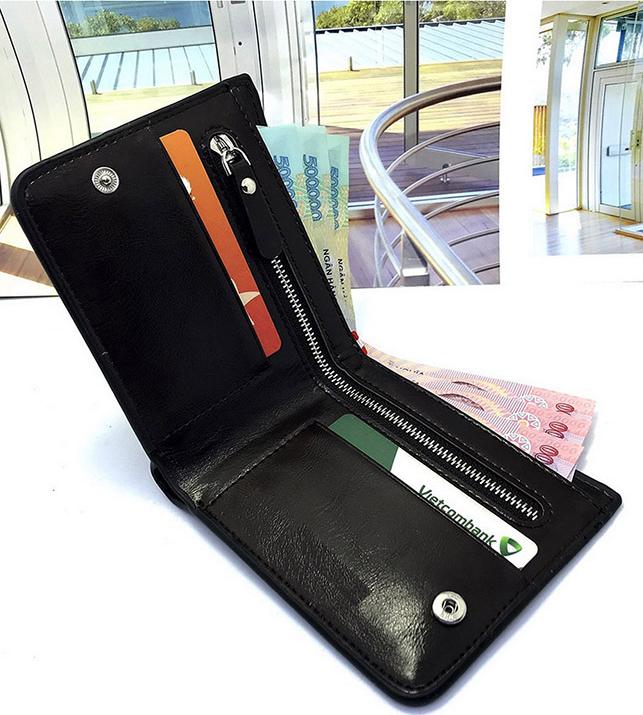 Ví da nam thời trang cao cấp full hộp đựng