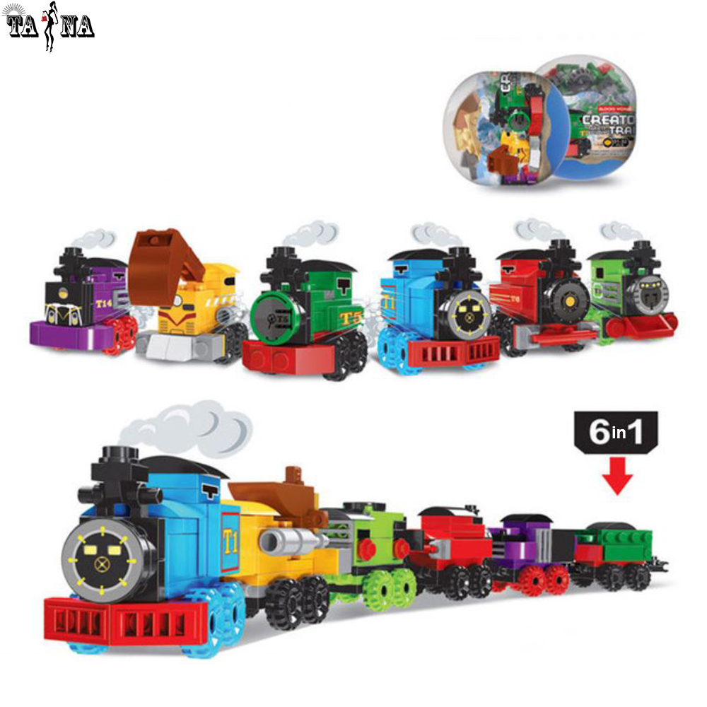 Đồ chơi lắp ráp mô hình toa xe lửa 6in1