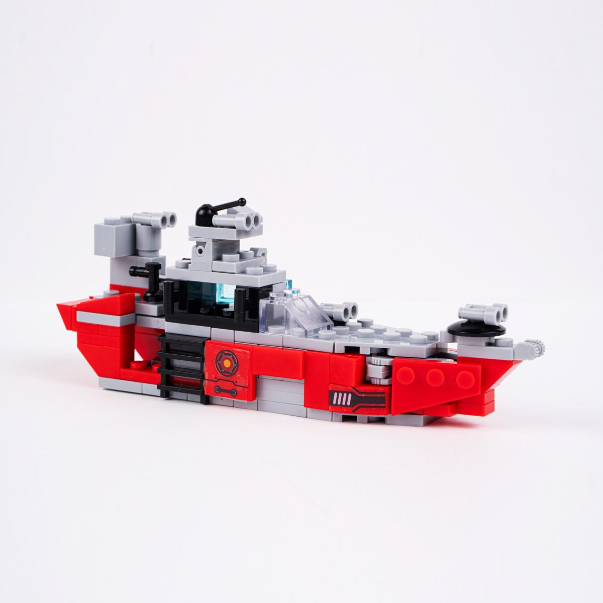 Đồ Chơi Lắp Ráp Siêu Chiến Hạm 6 Trong 1 - Warship - Toys&amp;Joys 8970-1 (138 Mảnh Ghép)