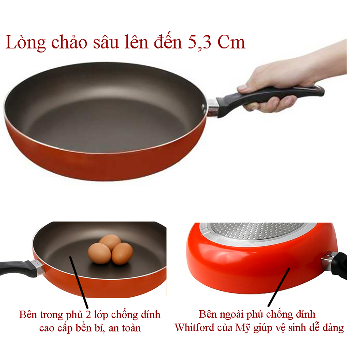 Chảo chống dính Elmich Smart Cook Teria SM-03XX dùng bếp từ