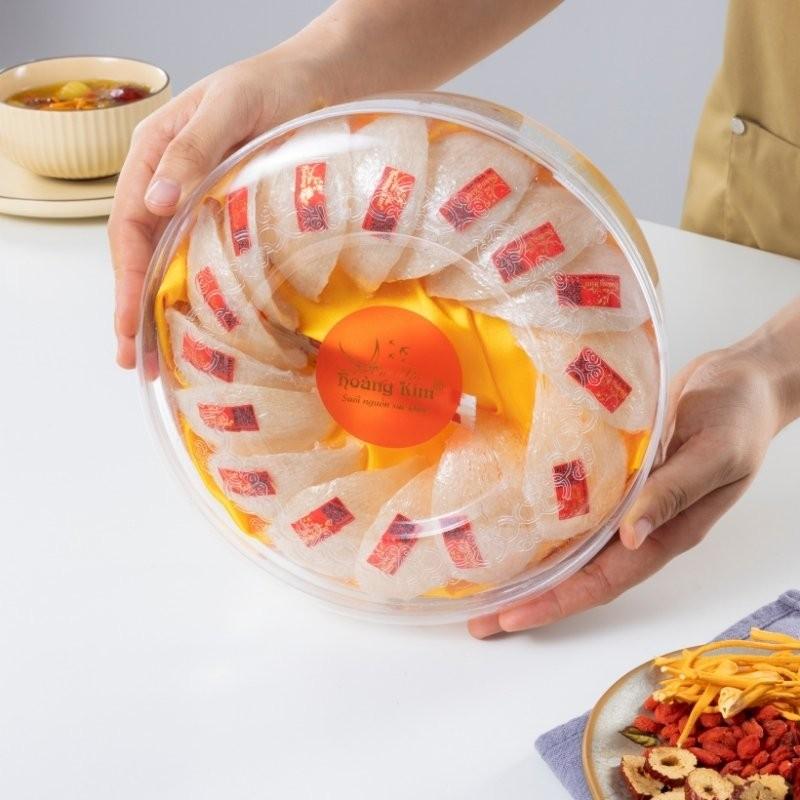 [CHÍNH HÃNG] Yến Sào Hoàng Kim - Hộp Quà Hoàng Kim Ngự Phẩm (100g Tổ Yến Tinh Chế Định Hình A5 &amp; Đông Trùng) - Quà Biếu Tặng VIP, Đối Tác Cao Cấp Nhất