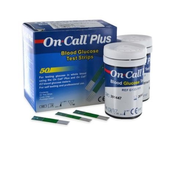 Hộp 50 Que Thử Đường Huyết ON CALL Plus