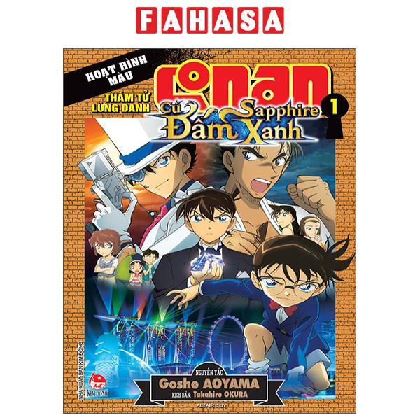 Sách - Thám Tử Lừng Danh Conan - Hoạt Hình Màu - Cú Đấm Sapphire Xanh - Tập 1