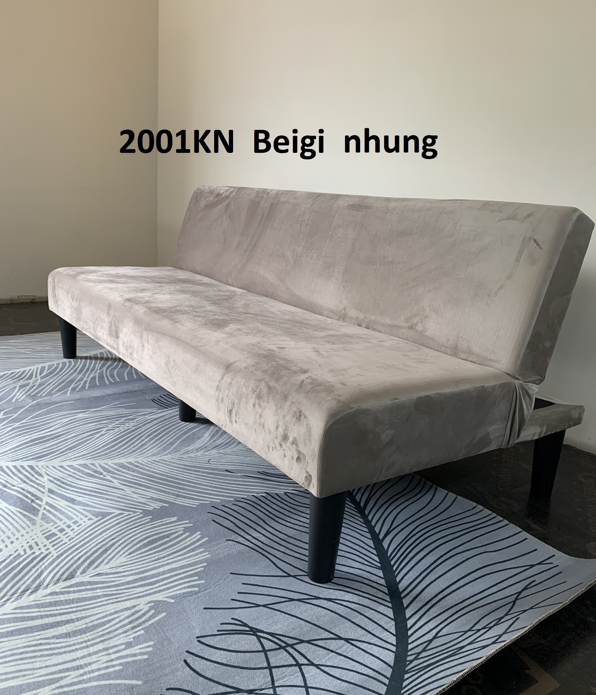 Ghế sofa giường BNS2001KN đa năng Vải nhung