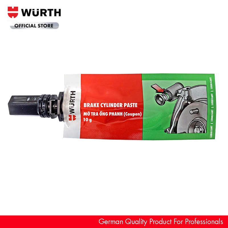 Wurth Mỡ Tra Ống Phanh (Tra Coupen) Dạng Tuýp Brake Cylinder Paste 10G