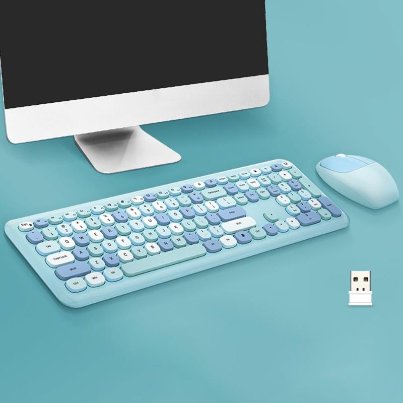 HSV Wireless Keyboard and Mouse 110 Keys for PC, Notebook,Tablet, Laptop, Windows