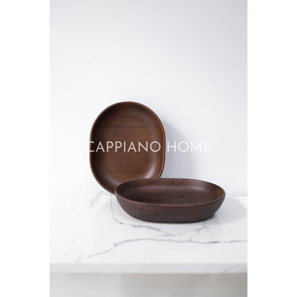 Bát gỗ oval, bát gỗ decor, bát gỗ sâu lòng đựng đồ tiện lợi | Cappiano Home