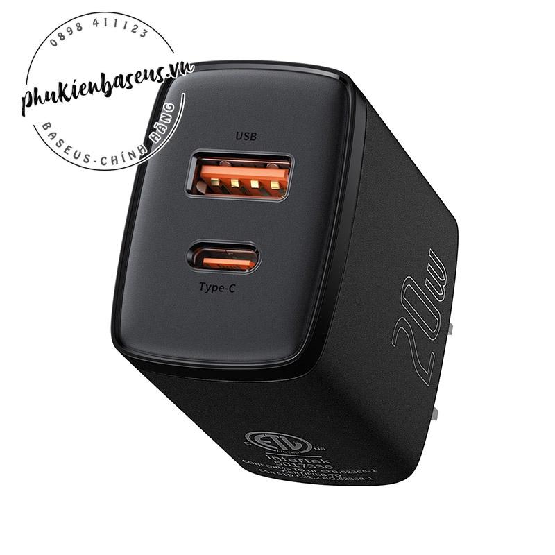 Cóc sạc nhanh siêu nhỏ gọn Baseus Compact Quick Charger 20W - Hàng chính hãng