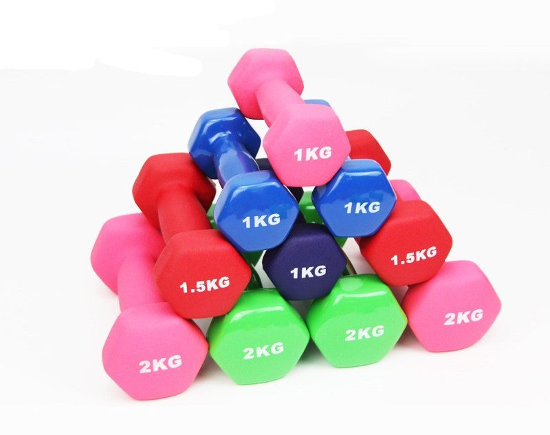 Bộ Tạ Tay 2kg Bọc Cao Su Trơn Lõi Thép Cao Cấp Chính Hãng Đại Nam Sport -Giao Màu Ngẫu Nhiên