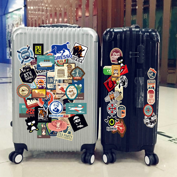 Sticker dán nón bảo hiểm, vali, xe, laptop phong cách graffiti - 50 sticker ngẫu nhiên