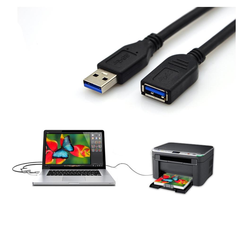 USB 3.0 Extension Cable High Speed Extender Cord Male to Female for Printer