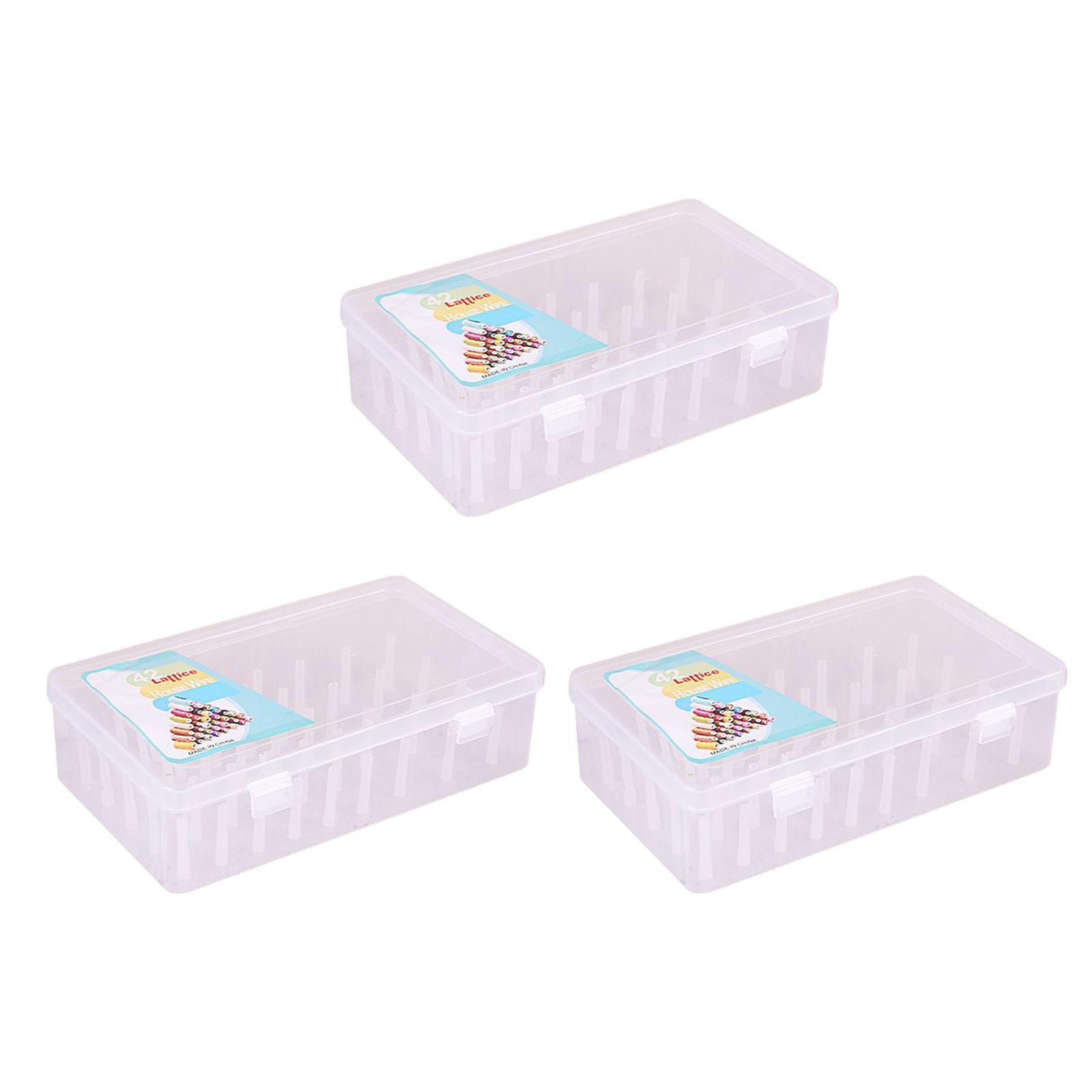 2pcs Embroidery Floss Thread Storage Organizer Box Sewing Thread Bobbins Holder