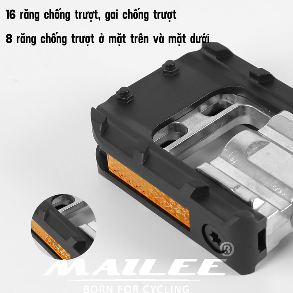 Bàn Đạp Xe Đạp Gấp 90 độ Hợp Kim Nhôm Chống Trượt YK-07, trục bi DU đôi, Dành Cho Xe Đạp Leo Núi, Gấp Gọn, Phụ Kiện Đi Xe Ngoài Trời - Mai Lee