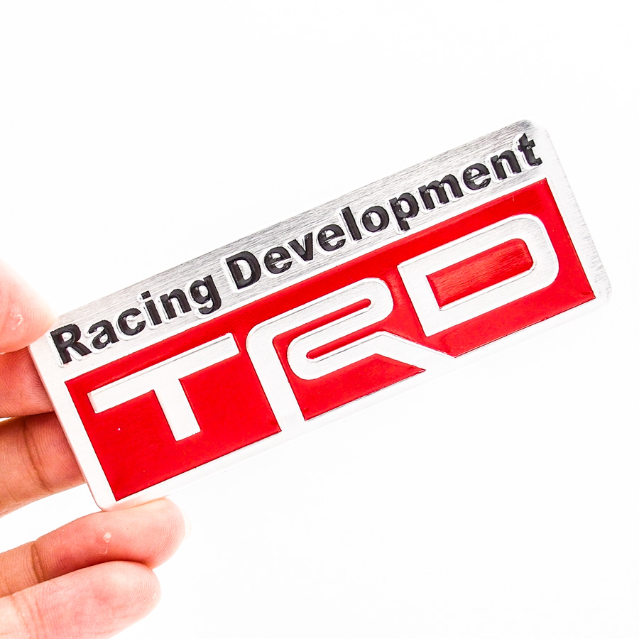 Sticker hình dán metal Toyota Racing Development - TRD