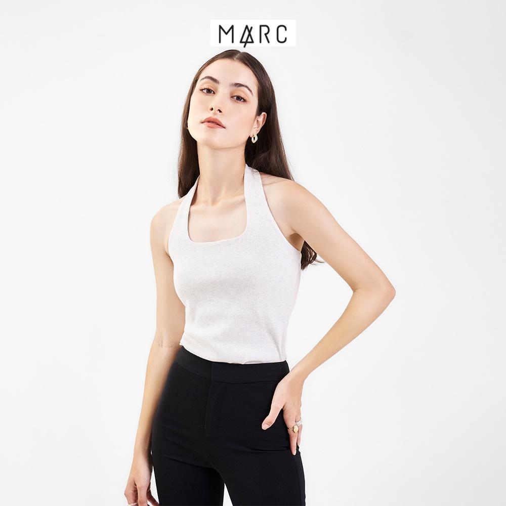 Áo thun nữ MARC FASHION cổ yếm form ôm cài nút sau FALH061822