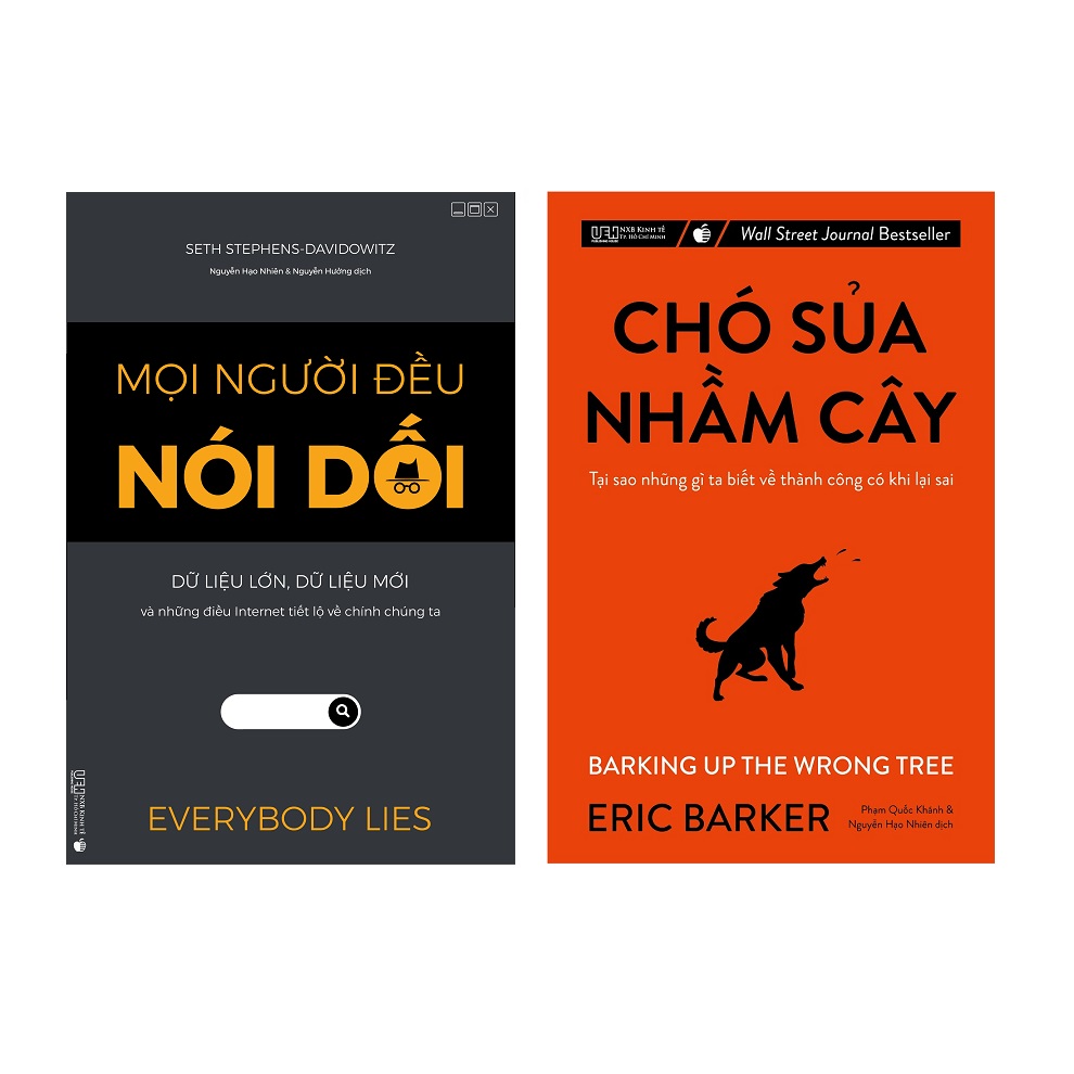 Combo Đột phá quan niệm - Tại sao những gì bạn biết có khi lại sai? (Mọi người đều nói dối - Chó sủa nhầm cây + hộp)