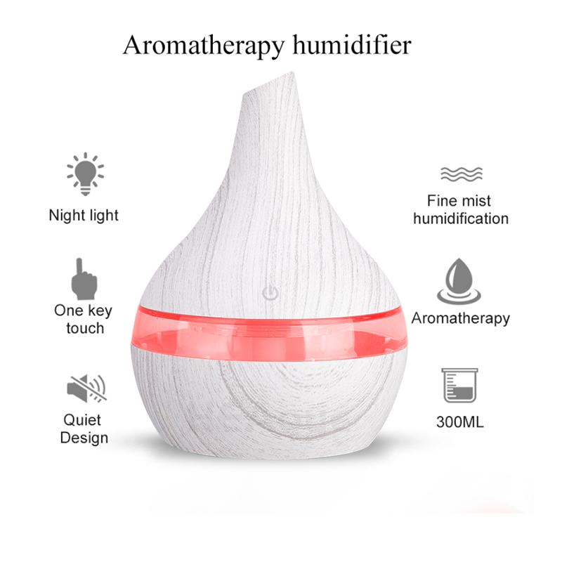 Điện Máy Tạo Độ Ẩm Không Khí Siêu Âm Thanh Vân Gỗ Humidificador Máy Khuếch Tán Tinh Dầu Hương Thơm Tinh Dầu Khuếch Tán Hương Thơm Mini Phun Sương Tạo
